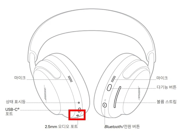 보스 QC 울트라 헤드폰 PC 연결 2가지 방법(유선, 블루투스)