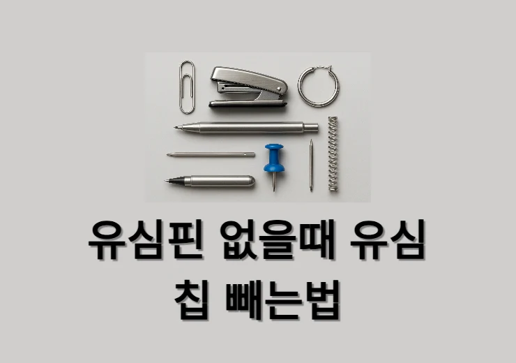 유심핀 없을때 유심칩 빼는법, 대체 도구 총정리