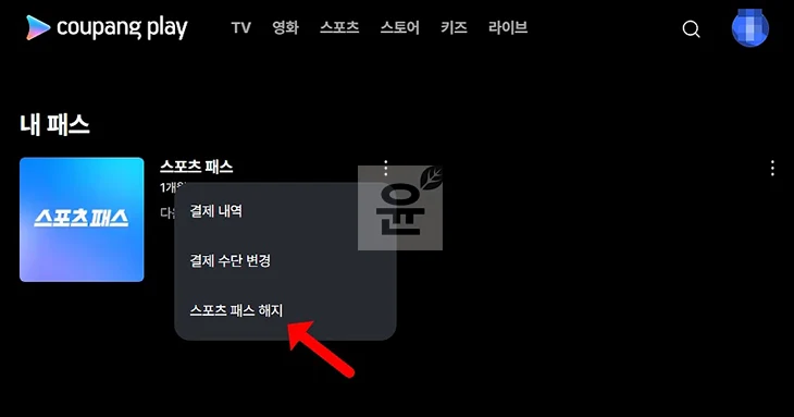 쿠팡플레이 스포츠패스 해지 및 환불 방법, 주의사항 꼭 확인하세요