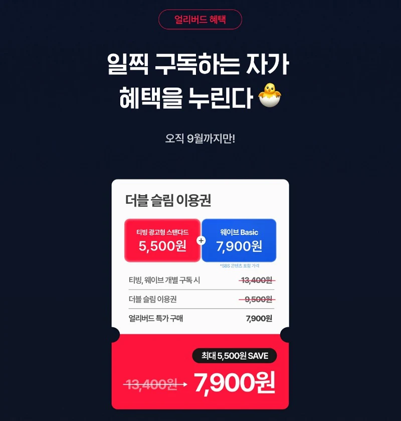 티빙 웨이브 더블이용권 총정리 - 가격, 동시접속, 화질까지 비교