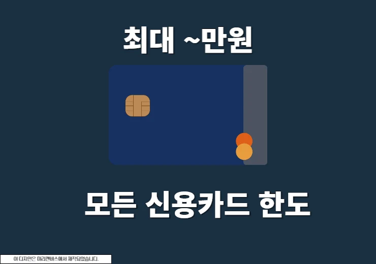 보유한 모든 신용카드 한도 한 번에 확인하는 방법