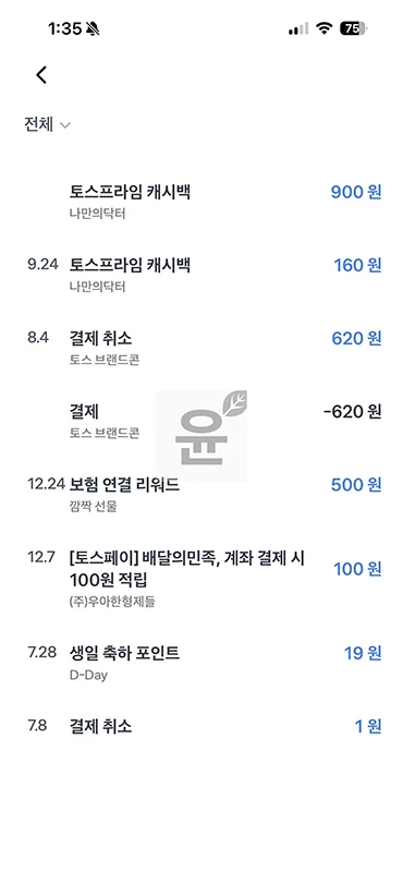 토스 포인트 확인하는 쉬운 방법