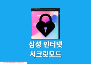 삼성 인터넷 시크릿모드 설정 방법 모바일, PC