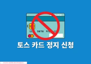 토스 카드 정지 신청 방법 및 해제(풀기) 방법 정리
