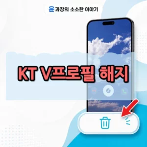 KT V프로필 해지 방법 2가지, 끄기 대신 해지해야 합니다