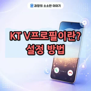 KT V프로필이란 설정 방법, 가격, V컬러링 차이 총정리