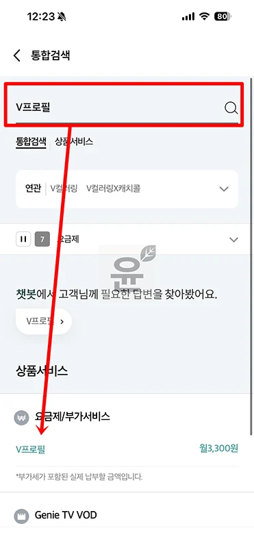KT V프로필이란 설정 방법, 가격, V컬러링 차이 총정리