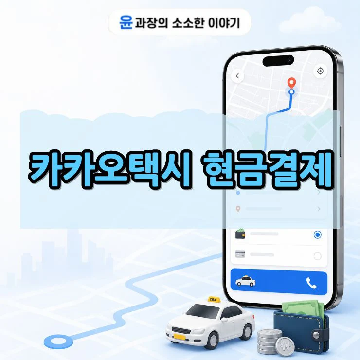카카오택시 현금결제 방법 직접결제 설정하는 법