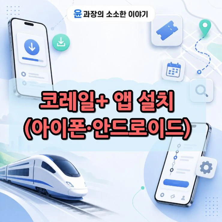 코레일+ 앱 설치 방법과 주요 기능 총정리 (아이폰·안드로이드)