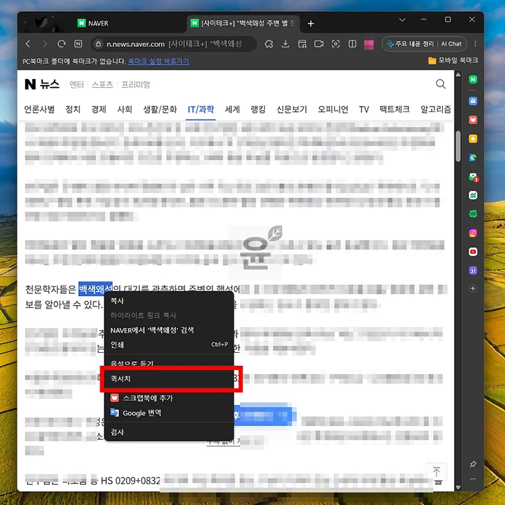 네이버 웨일 AI브라우저 활용법, 영상 요약부터 탭 정리까지